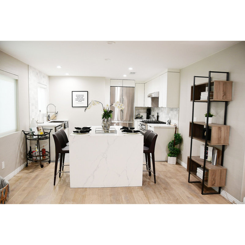 Blonde Etagere Bookcase
